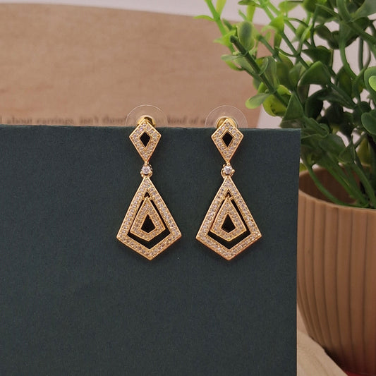 Chic Geometric Drop Earrings - Kaanke