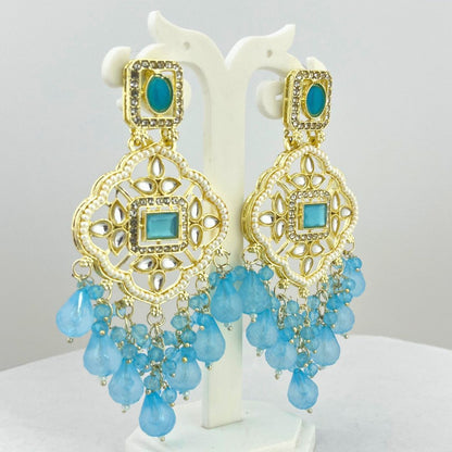 Colorful Chandbali Earrings – Traditional Designer Piece - Kaanke