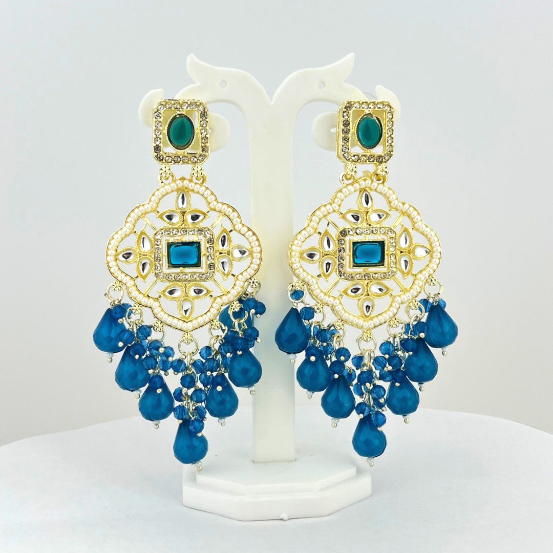 Colorful Chandbali Earrings – Traditional Designer Piece - Kaanke