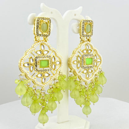 Colorful Chandbali Earrings – Traditional Designer Piece - Kaanke