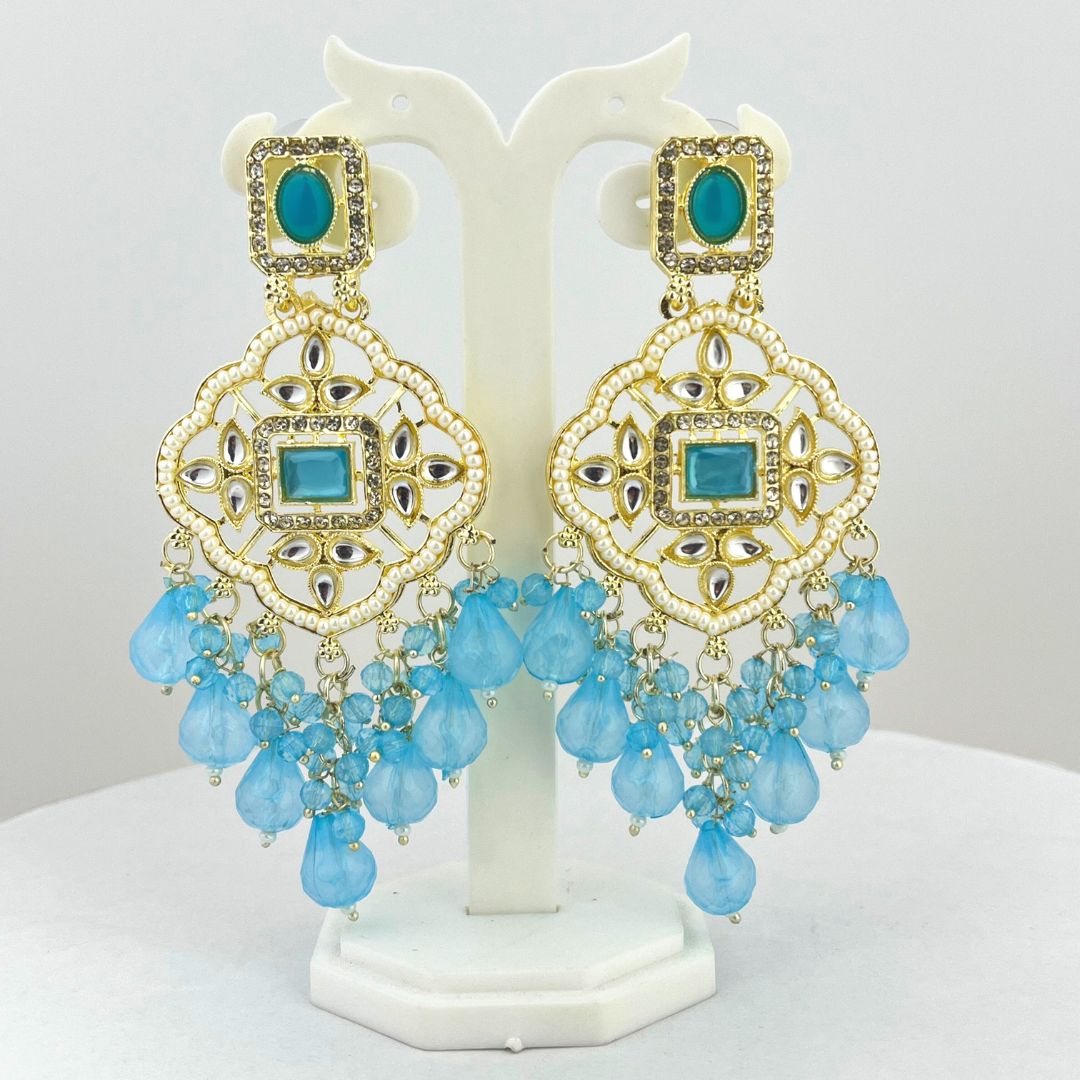 Colorful Chandbali Earrings – Traditional Designer Piece - Kaanke