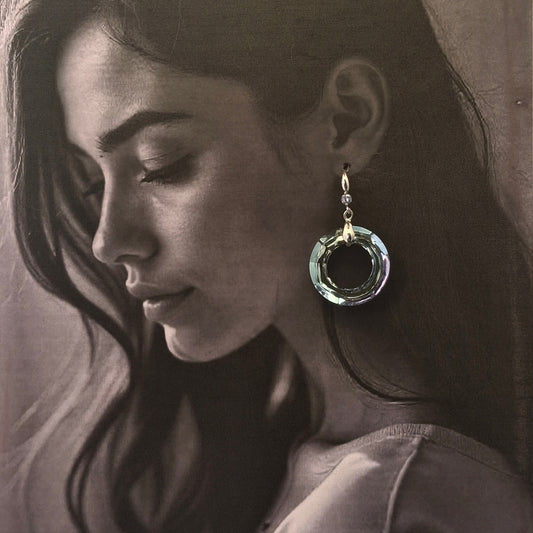 Crystal Hoop Earrings - Kaanke