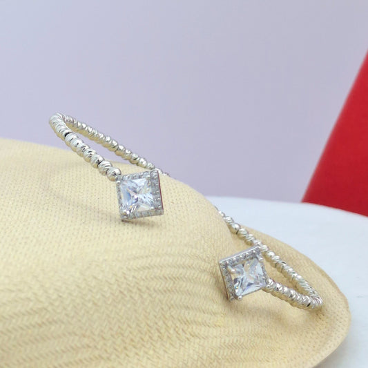 Diamond Prism Open Kada Bracelet - Kaanke