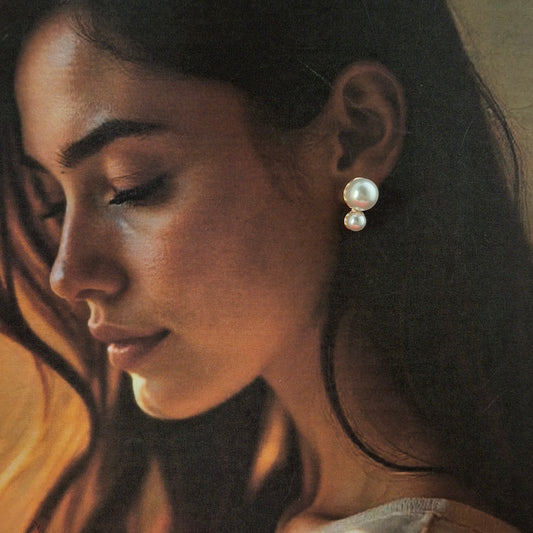 Duo Pearl Studs - Kaanke