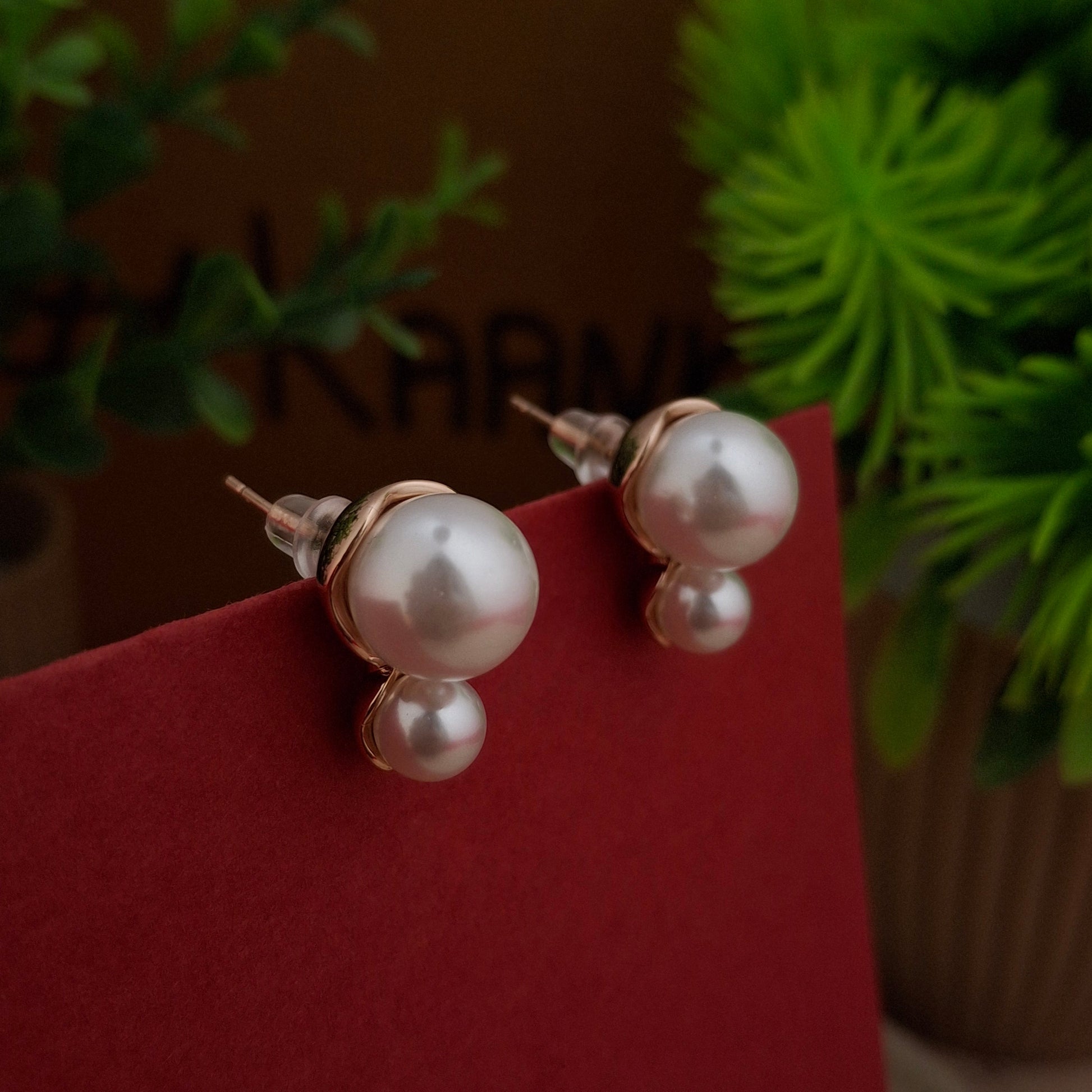 Duo Pearl Studs - Kaanke