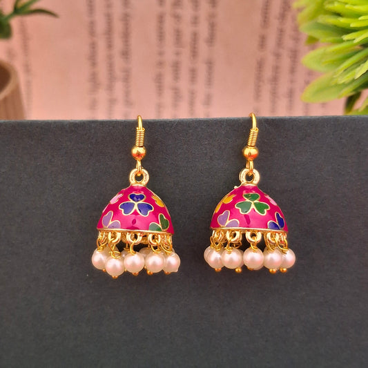 Elegant Meenakari Danglers - Kaanke