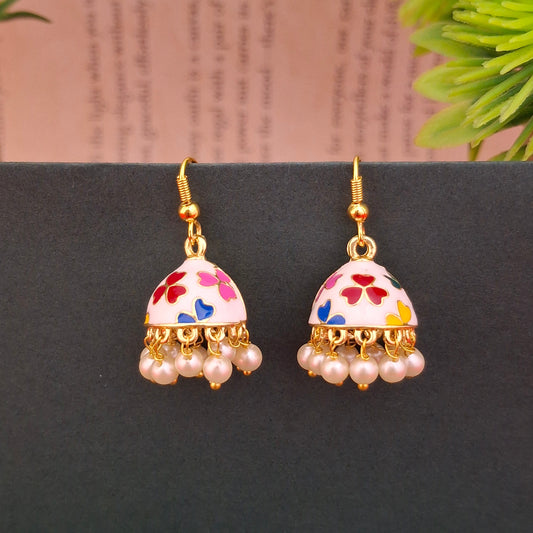 Elegant Meenakari Danglers - Kaanke