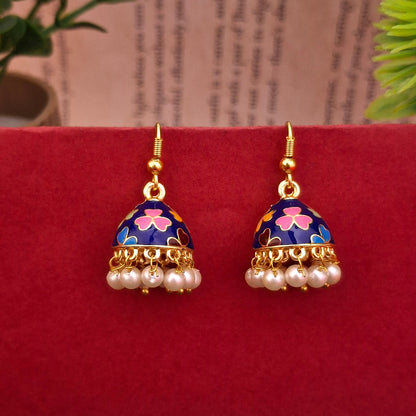 Elegant Meenakari Danglers - Kaanke