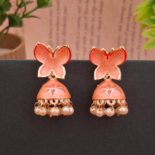Flutter Bloom Jhumkas - Kaanke