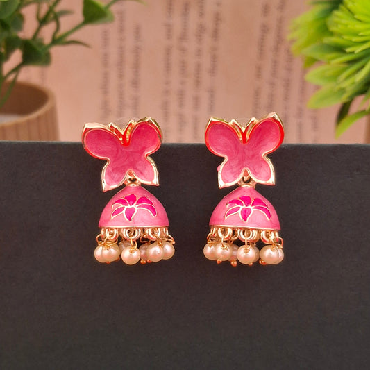 Flutter Bloom Jhumkas - Kaanke