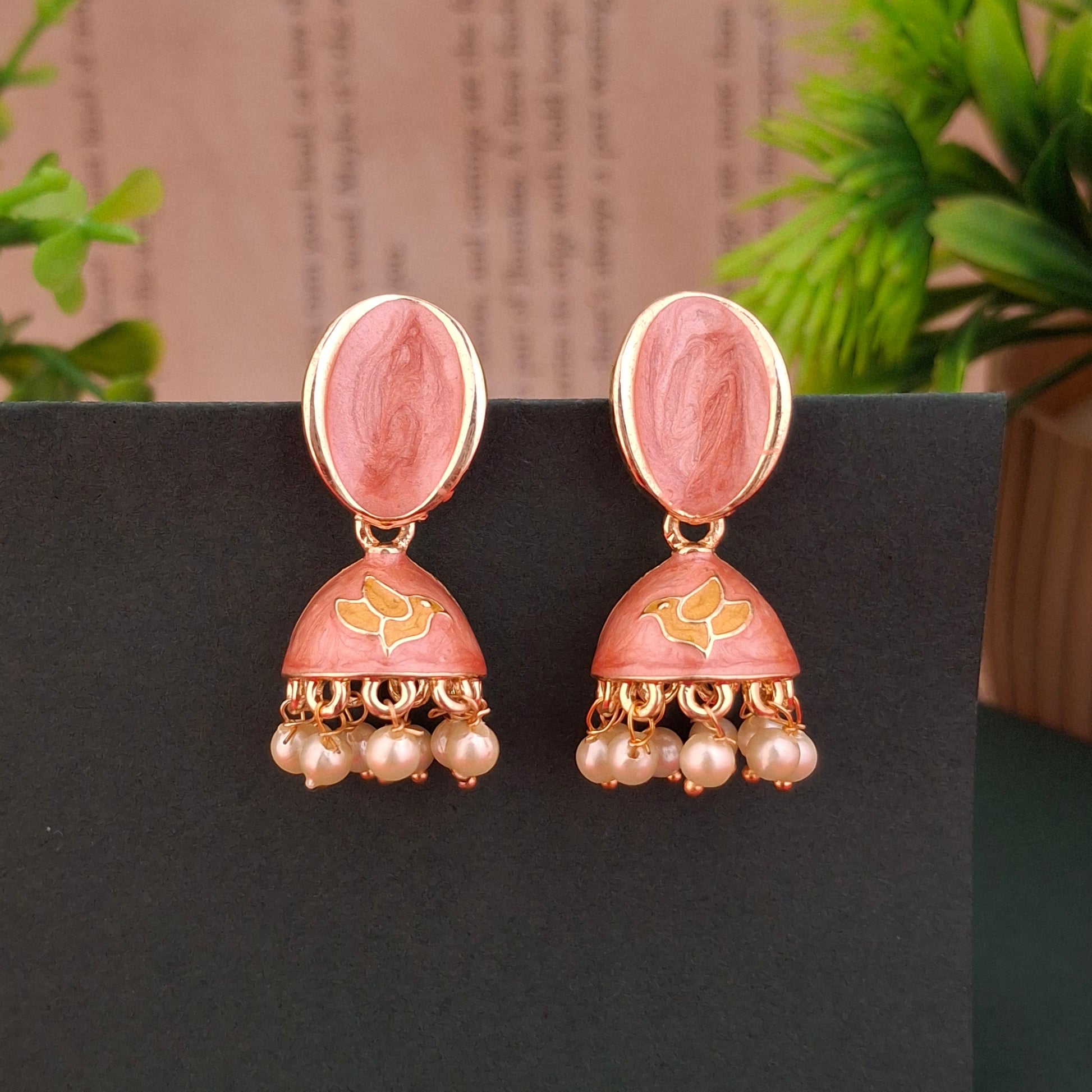 Graceful Charm Jhumka Earrings - Kaanke