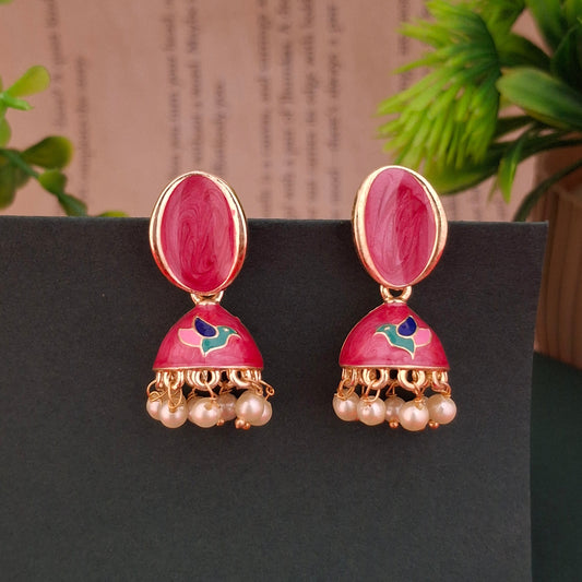 Graceful Charm Jhumka Earrings - Kaanke