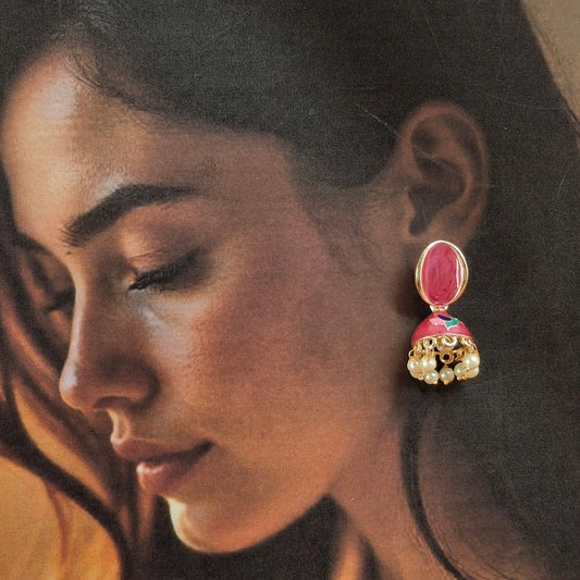 Graceful Charm Jhumka Earrings - Kaanke