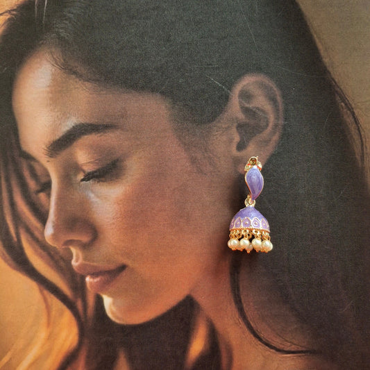Heritage Bloom Jhumka Earrings - Kaanke