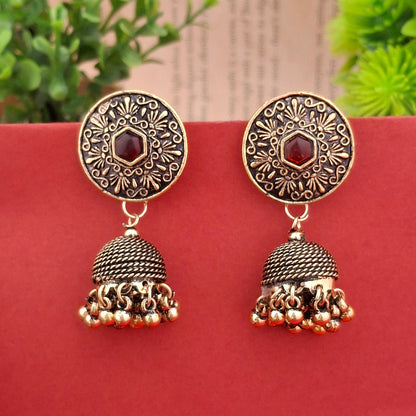 Midnight Majesty Jhumkas - Kaanke