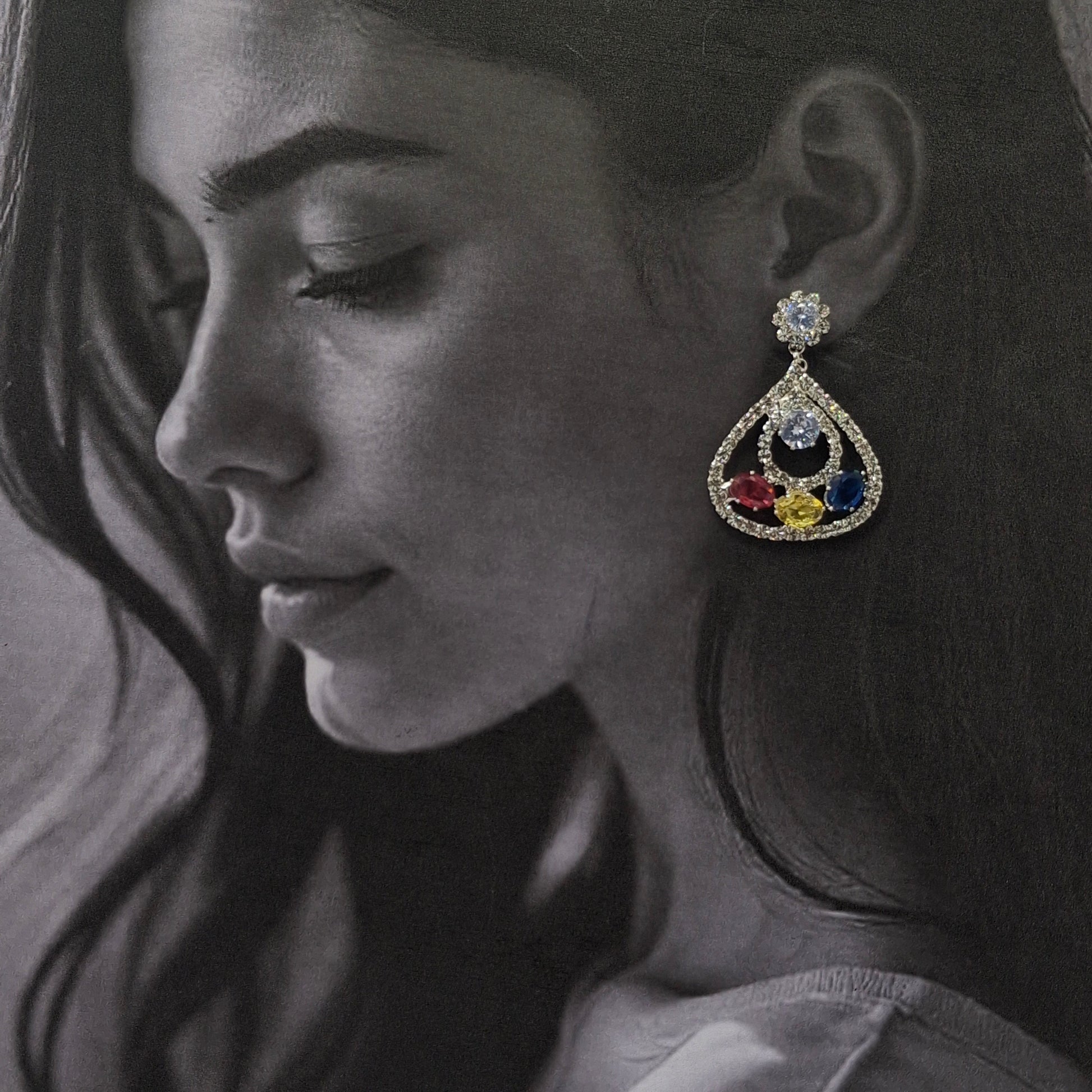 Radiant Teardrop Earrings - Kaanke
