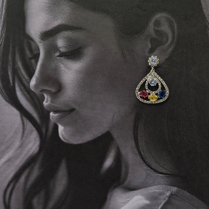 Radiant Teardrop Earrings - Kaanke