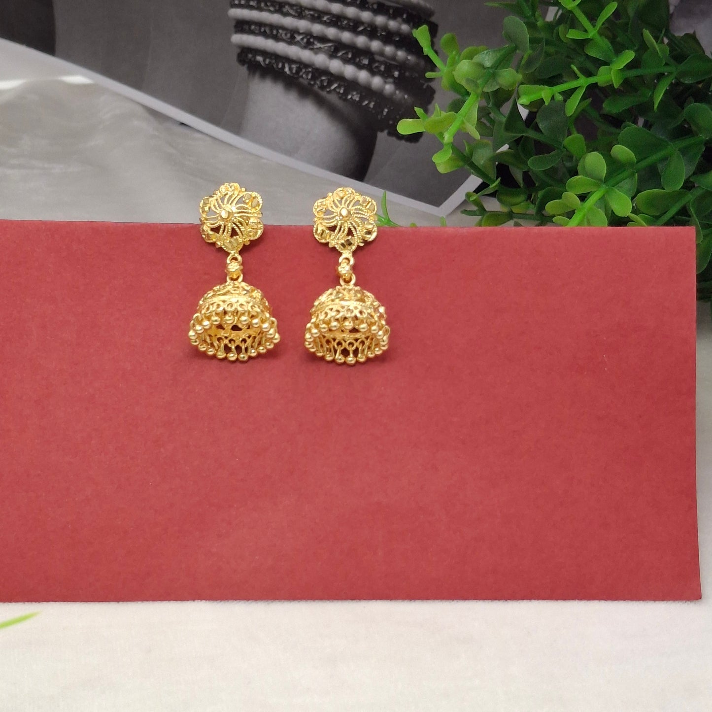 Gold Coated Jhumkas