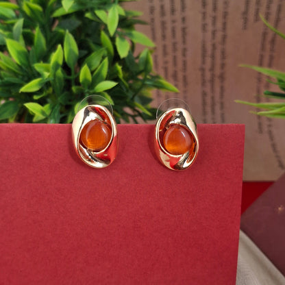 RoseGold Eclipse Charm Studs - Kaanke