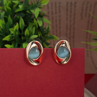 RoseGold Eclipse Charm Studs - Kaanke