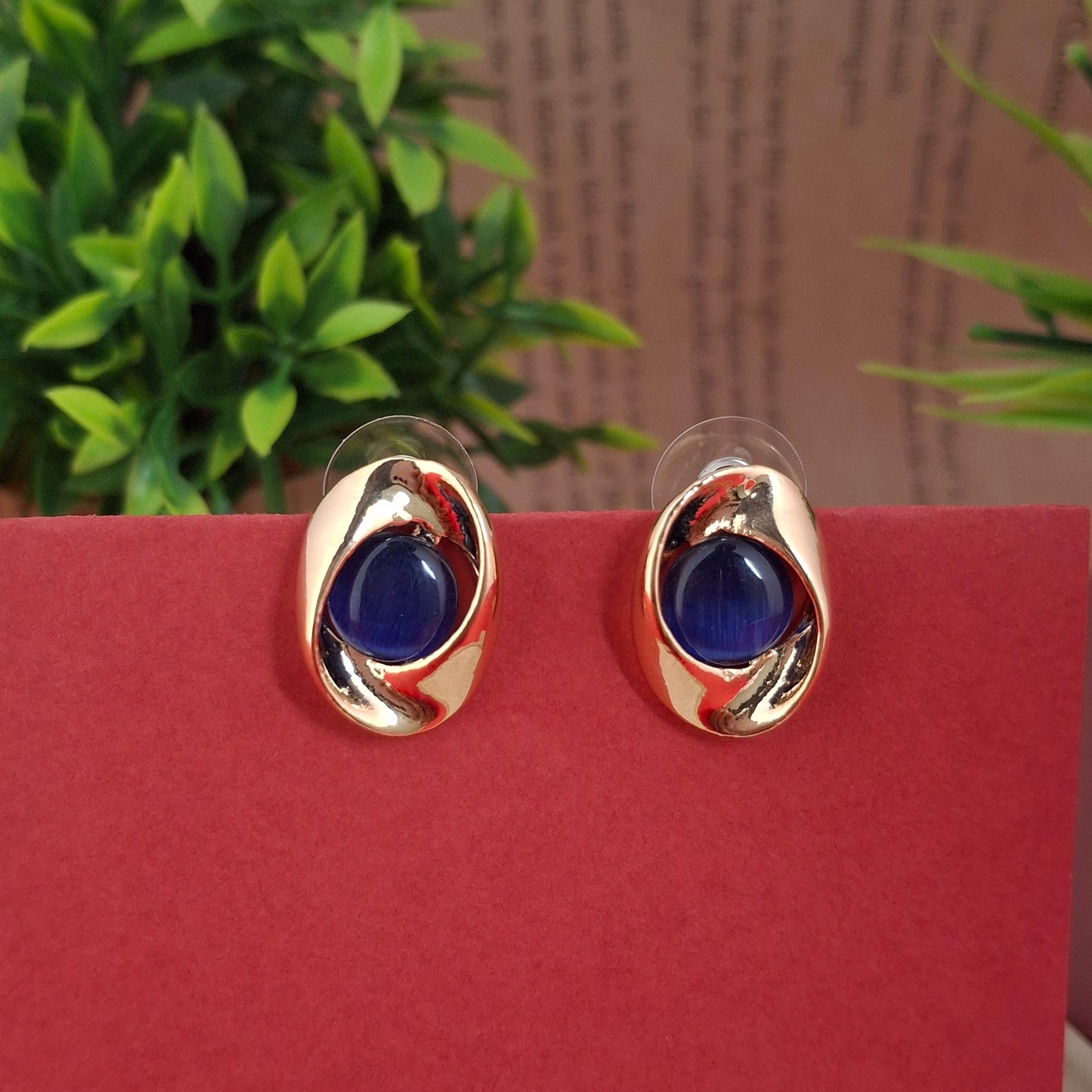 RoseGold Eclipse Charm Studs - Kaanke