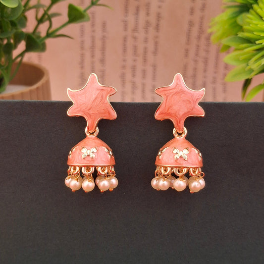 Starry Charm Jhumkas - Kaanke