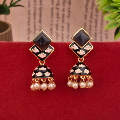 Sunset Bloom Jhumkas - Kaanke