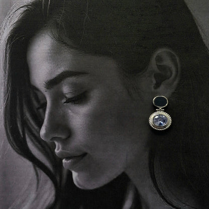 Vintage - Inspired Crystal Drop Earrings - Kaanke